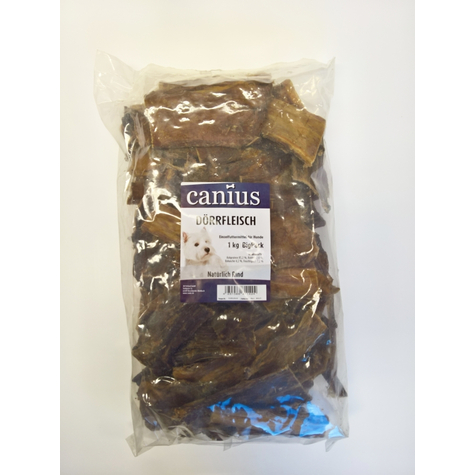 Canius Snacks,Canius Bigpack Tørret Kød 1kg