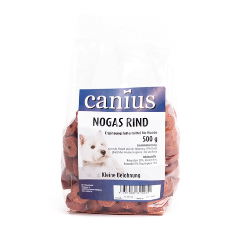canius snacks,canius nogas oksekød 500 g