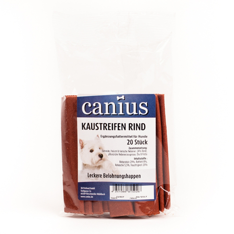 Canius Snacks, Canius Tyggestrimler Oksekød 20 Stk.