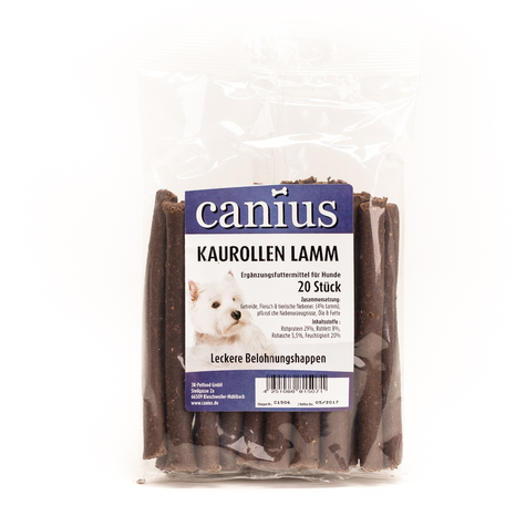 Canius Snacks, Canius Tyggekageruller Lam 20 Stk.