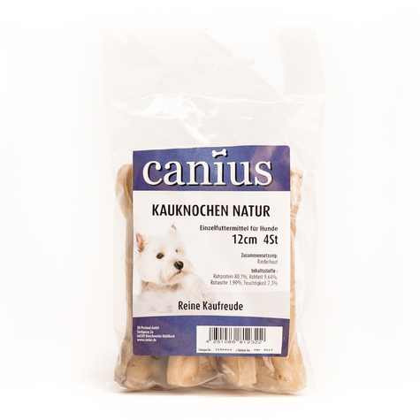 Canius Snacks, Canius Tyggeknogle Naturlig 12cm 4 Stk.