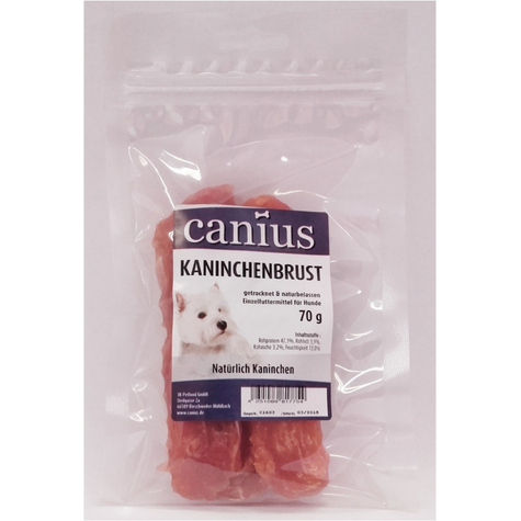 Canius Snacks,Cani. Kaninbryst Tr. 70g