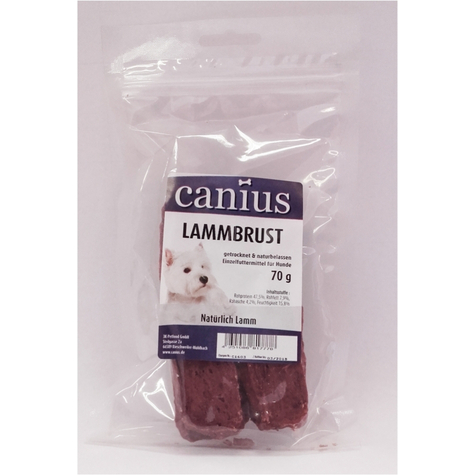 Canius Snacks,Cani. Lammebryst Tørret 70g