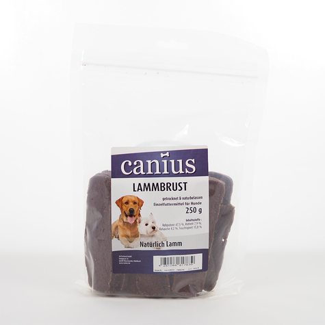Canius Snacks, Cani. Lammebryst Tørret. 250g