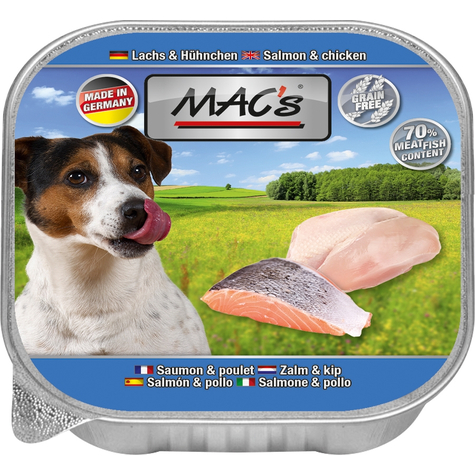 Mac's, Mac's Dog Laks+Kylling 150 G