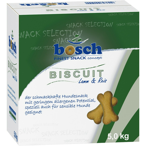 Bosch,Bosch Biscuit Lammekød Ris 5 Kg