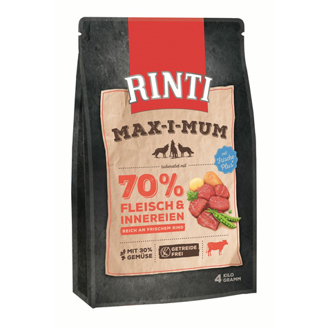 Finnern Max-I-Mum,Rinti Max-I-Mum Oksekød 4kg