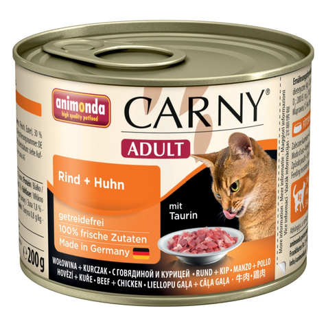 Animonda Cat Carny, Carny Voksen Oksekød+Kylling 200gd