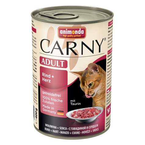 Animonda Cat Carny, Carny Voksen Oksekød+Hjerte 400gd