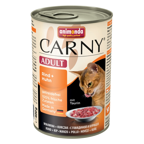Animonda Cat Carny, Carny Voksen Oksekød+Kylling 400gd