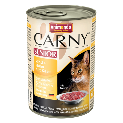 Animonda Cat Carny,Carny Sen.Beef+Kylling+Ost 400gd