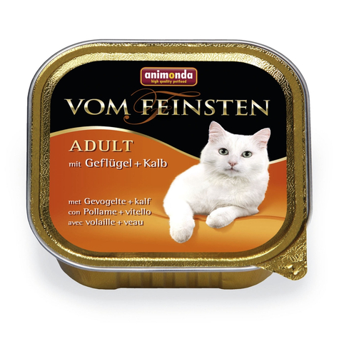 Animonda Cat Of The Finest,V.F. Fjerkræ-Kalv 100 G S