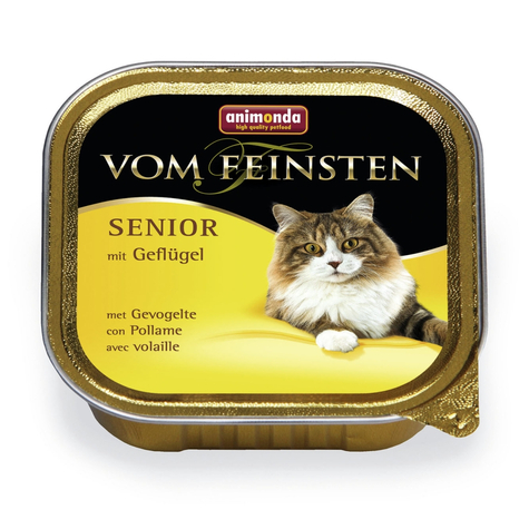 Animonda Cat Of The Finest,V.F. Senior Med Fjerkræ 100gs