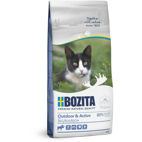 Bozita,Boz.Cat Outdoor+Activ Elg 2kg