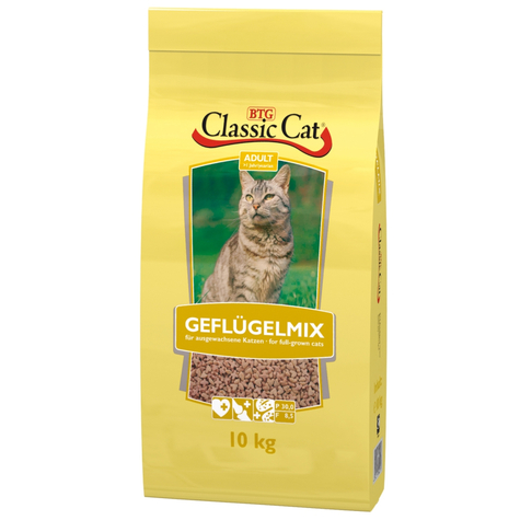 Classic Cat,Classic Cat Fjerkræblanding 10 Kg
