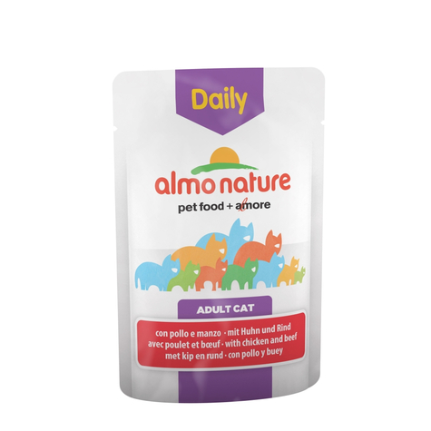 Almo Nature,An Cat Daily Chicken Beef 70gp