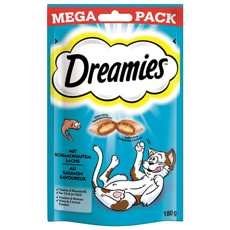 Dreamies,Dreamies Laks Mega Pack 180g