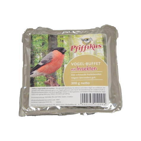 pfiffikus foder til vilde fugle,pfiff.bird buffet insekter 1.