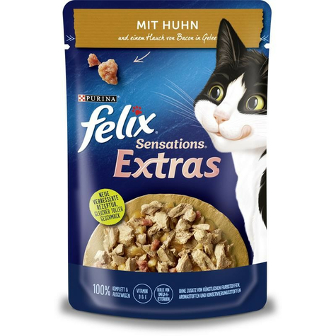Nestle Cat,Fel Sens.Extra Kylling 85gp