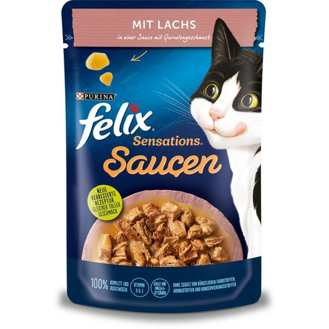Nestle Cat,Fel Sens.Sauce Laks+Garn 85gp