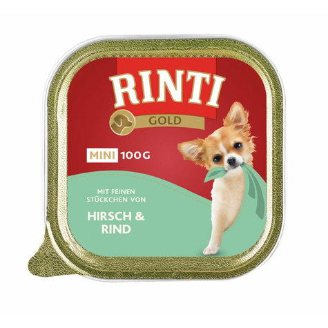 Finn Rinti,Rint.Gold Mini Hjort + Oksekød 100 G