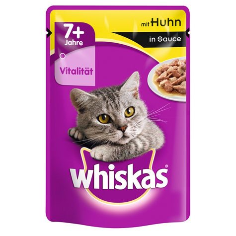 Whiskas,Whiskas 7+ Kylling I Sauce 100gp