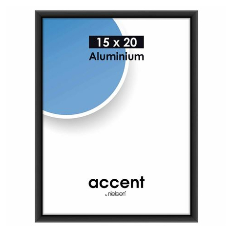 Nielsen Accent 15x20 Aluminium Sort Mat 51326
