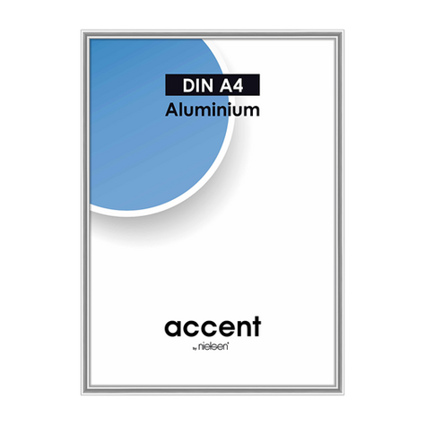 Nielsen Fotoramme Accent 52123 Aluminium 21x29,7 Cm Sølvblank - Ramme/Album