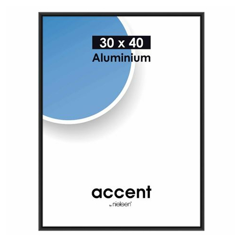 Nielsen Accent 30x40 Aluminium Sort Mat 52426
