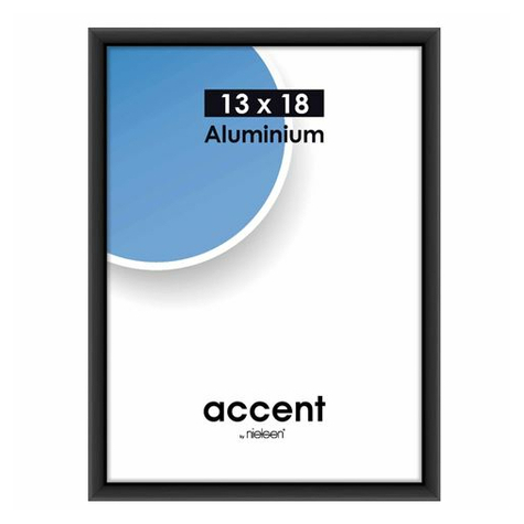 Nielsen Accent 13x18 Aluminium Sort Mat 53226