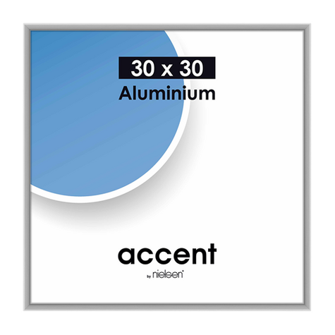 Nielsen Accent 30x30 Aluminium Sølv Mat 54124