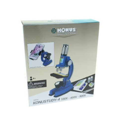 Konus Microscoop Konustudy-4 150x-450x-900x Met Smartphone Adapter