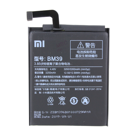 Xiaomi Bm39 Xiaomi Mi 6 3250mah Batteri Original
