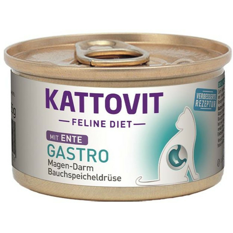 Kattovit Feline Diet Gastro Duck - Gastrointestinal / Abdominal Spyt