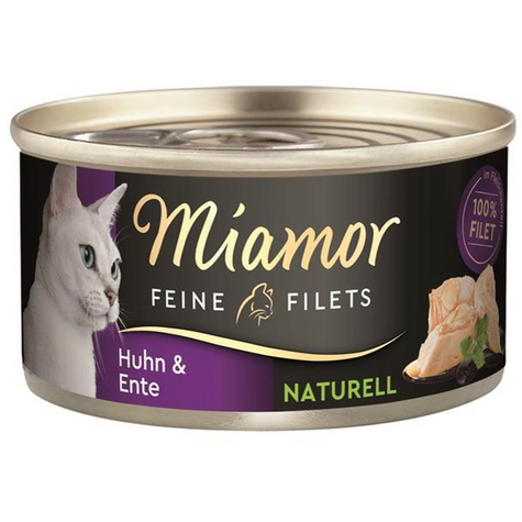 Miamor Fine Fileter Naturlig Kylling Og And 80g