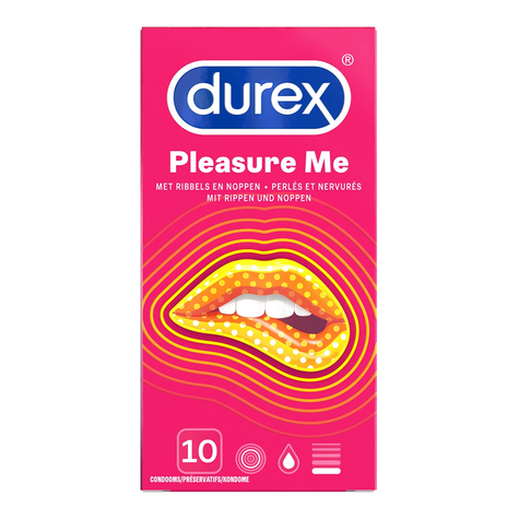 Durex Pleasure Me Kondomer - 10 Kondomer