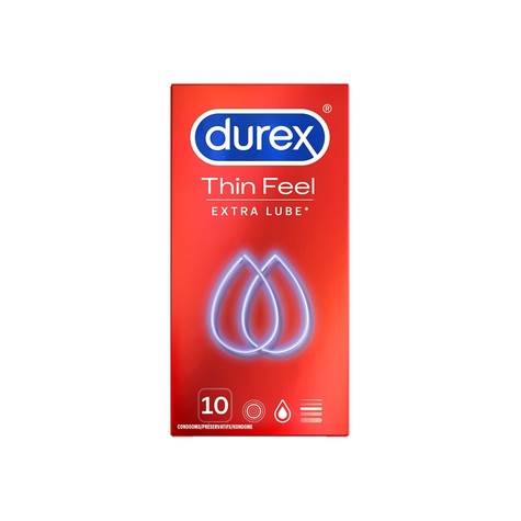 Durex Thin Feel Ekstra Glidecreme - 10 Kondomer