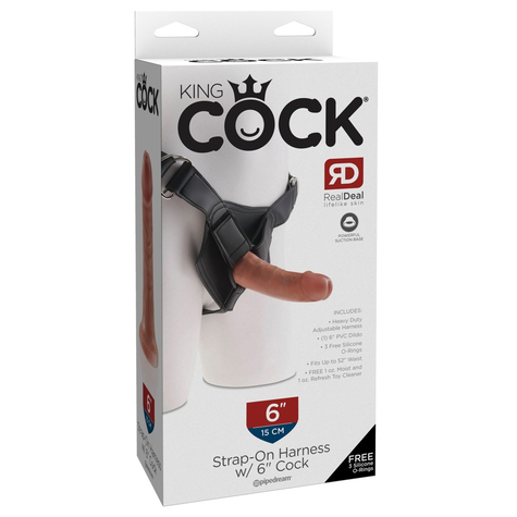 Kc Strap-On Med 6 Cock Tan