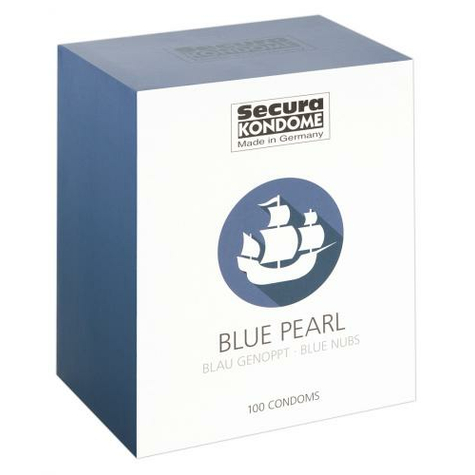 Secura Blue Pearl-Kondomer - 100 Stk.