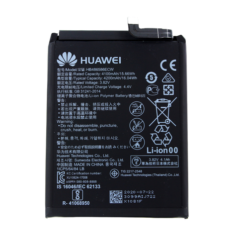 Huawei Hb486586ecw 4100mah Mate 30 Originalt Batteri