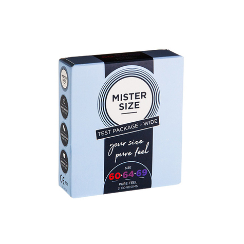 Mister Size Pure Feel 53, 57, 60 Mm 3 Pack Testare