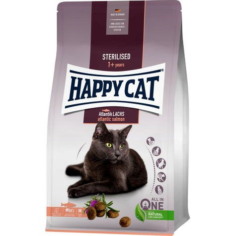 Happy Cat Steriliseret Voksen Atlanterhavslaks 4 Kg