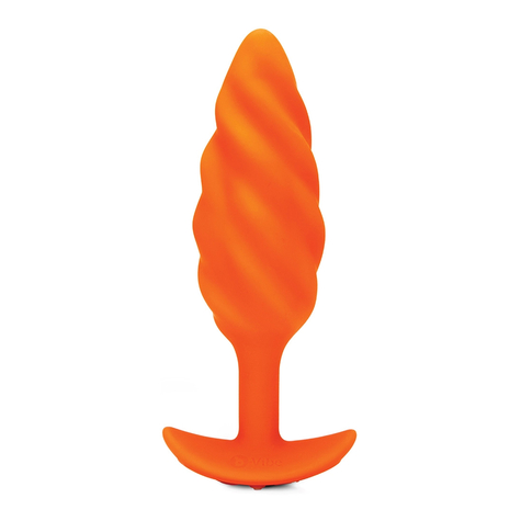 B-Vibe Swirl Tekstur Plug Orange