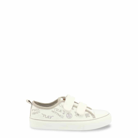 Schuhe & Sneakers & Kinder & Shone & 291-001_White-Grey & Weiß