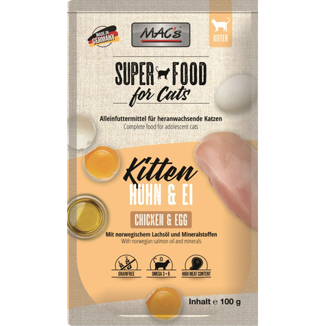 Macs Kittn Kylling+Egg 100gp