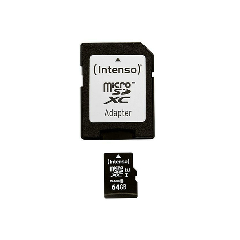 Microsdxc 64 Gb Intenso Premium Cl10 Uhs-I + Adapter Blister
