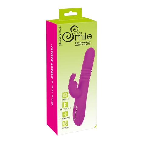Vibrator Med Thrust Funktion Og Klitoris Stimulator Sweet Smile Thrusting Pearl Ra