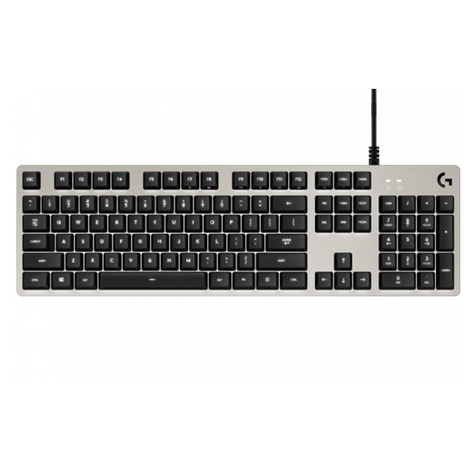 Logitech G413 Gaming-Tastatur Mekanisk, Sølv