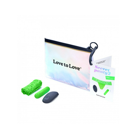 Love To Love - Secret Panty 2 - Trussevibrator Med Fjernbetjening - Grøn