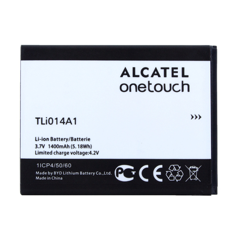 Alcatel - Originalt Batteri - Tli014a1 - One Touch 4010d, 4030d, 5020d, 4012d - 1400mah